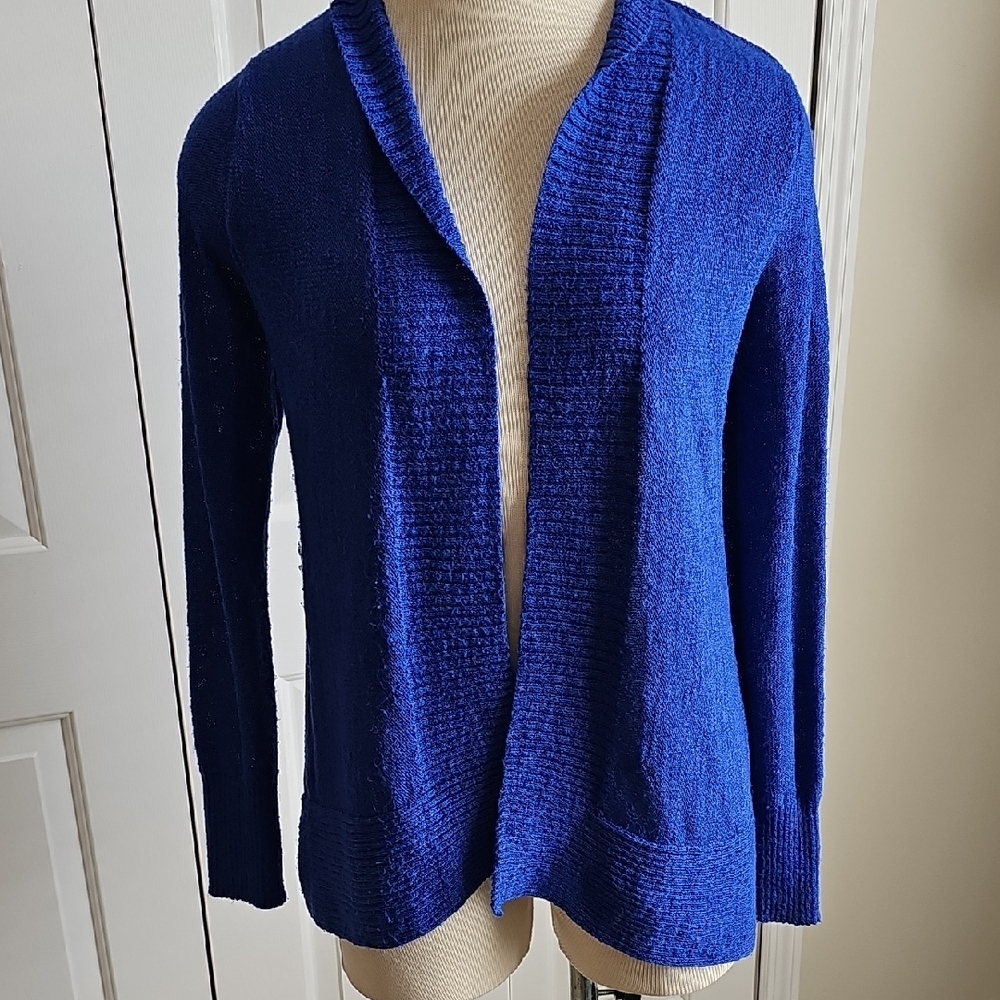 Lilly Pulitzer Light Weight Royal Blue‎ Open Cardigan Size Small